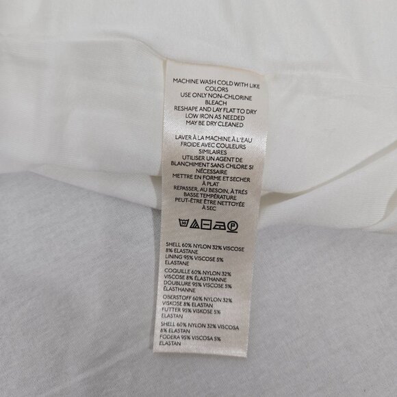 MAEVE by ANTHROPOLOGIE Sirencore Elevated Basic IVORY Texture Mini Dress Size XL - Picture 13 of 17